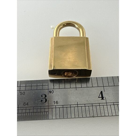 Vintage Prada Padlock For Necklace Or Charm Gold No Key - Picture 4 of 6